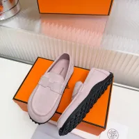$85.00 USD Hermes Leather Shoes For Women #1442502