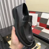$115.00 USD Prada Leather Shoes For Men #1443340