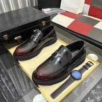 $115.00 USD Prada Leather Shoes For Men #1443341