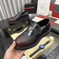 $115.00 USD Prada Leather Shoes For Men #1443341