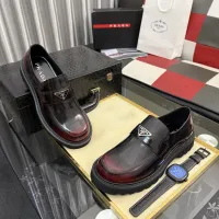 $115.00 USD Prada Leather Shoes For Men #1443344