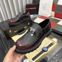 $115.00 USD Prada Leather Shoes For Men #1443344
