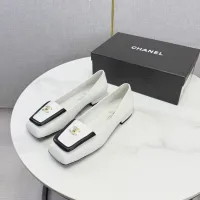 $102.00 USD Chanel Leather Shoes For Women #1443721
