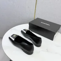 $102.00 USD Chanel Leather Shoes For Women #1443722