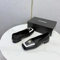 $102.00 USD Chanel Leather Shoes For Women #1443722