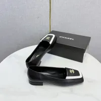 $102.00 USD Chanel Leather Shoes For Women #1443722