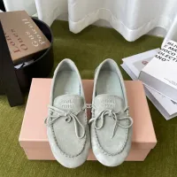 $100.00 USD MIU MIU Flat Shoes For Women #1443728