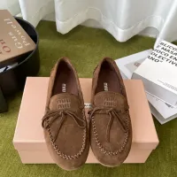 $100.00 USD MIU MIU Flat Shoes For Women #1443729