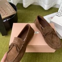 $100.00 USD MIU MIU Flat Shoes For Women #1443729