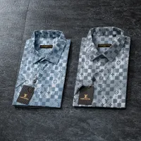 $38.00 USD Louis Vuitton LV Shirts Long Sleeved For Men #1445533