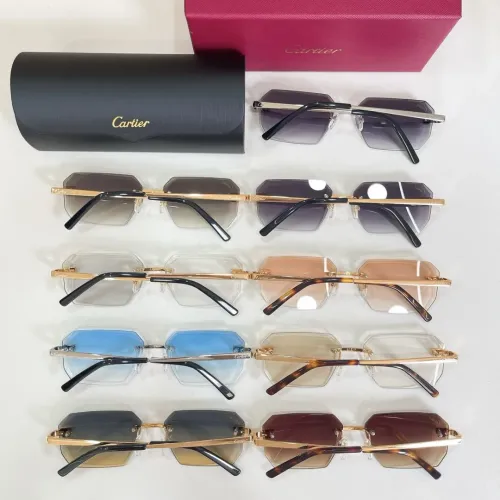 Replica Cartier AAA Quality Sunglassess #1448336 $60.00 USD for Wholesale