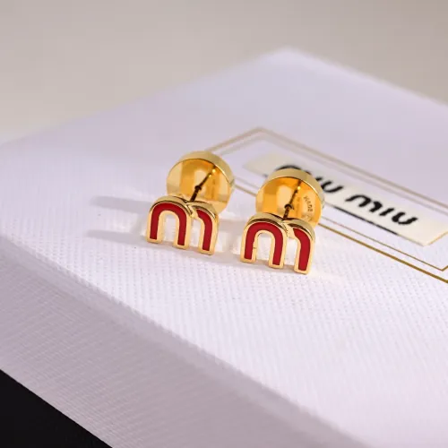 MIU MIU Earrings For Women #1449081 $25.00 USD, Wholesale Replica MIU MIU Earrings