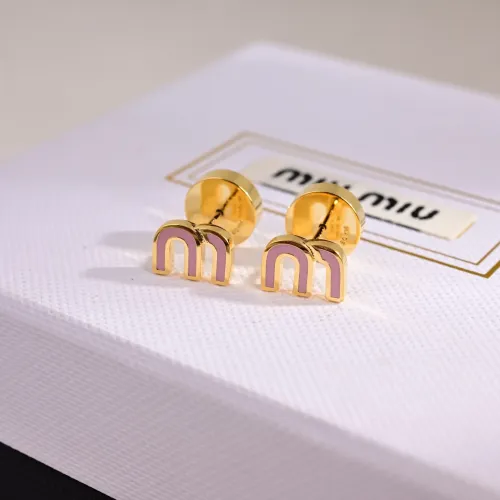 MIU MIU Earrings For Women #1449082 $25.00 USD, Wholesale Replica MIU MIU Earrings