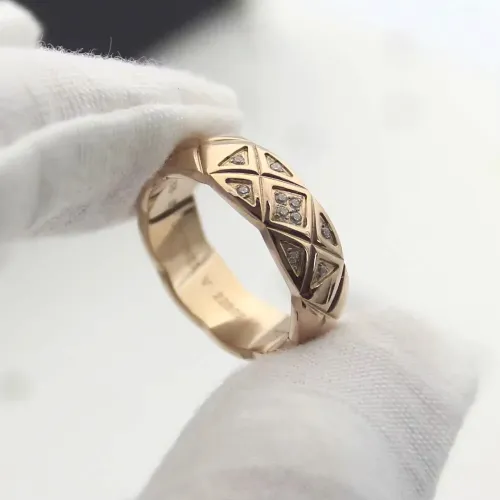 Replica Chanel Rings In Rose Gold #1449231 $27.00 USD for Wholesale