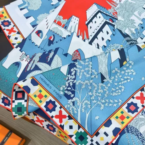 Replica Hermes Silk Square #1449589 $64.00 USD for Wholesale