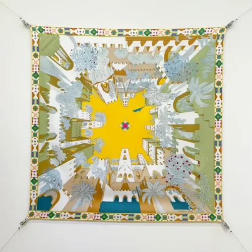 Hermes Silk Square #1449590 $64.00 USD, Wholesale Replica Hermes Scarf