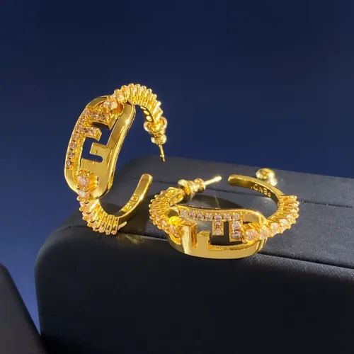 Fendi Earrings For Women #1449791 $27.00 USD, Wholesale Replica Fendi Earrings