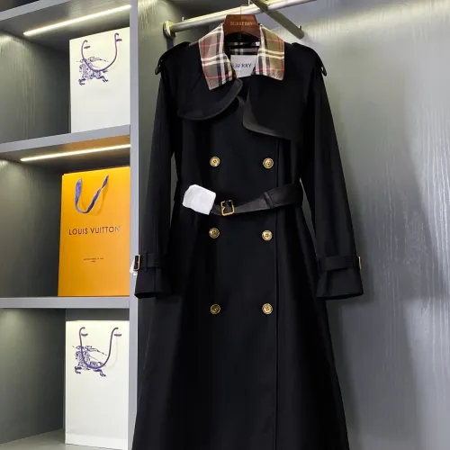 Burberry Trench Coat Long Sleeved For Women #1449880 $162.00 USD, Wholesale Replica Burberry Trench Coat