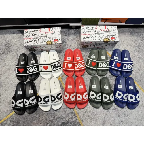 Replica Dolce & Gabbana D&G Slippers For Men #1450094 $52.00 USD for Wholesale