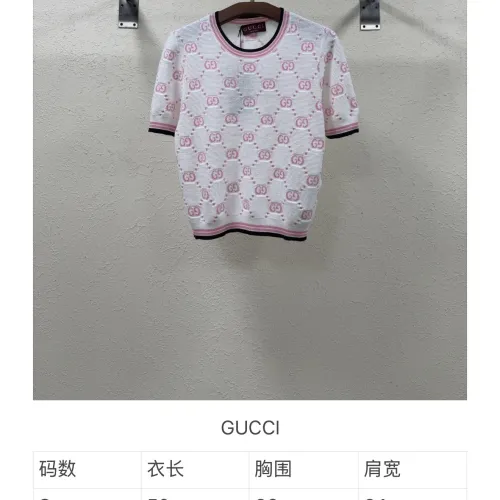 Replica Gucci T-Shirts Short Sleeved For Women #1450596 $80.00 USD for Wholesale