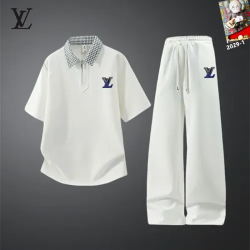 Louis Vuitton LV Tracksuits Short Sleeved For Men #1450926 $60.00 USD, Wholesale Replica Louis Vuitton LV Tracksuits