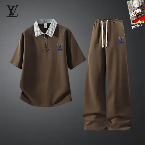 Louis Vuitton LV Tracksuits Short Sleeved For Men #1450927 $60.00 USD, Wholesale Replica Louis Vuitton LV Tracksuits