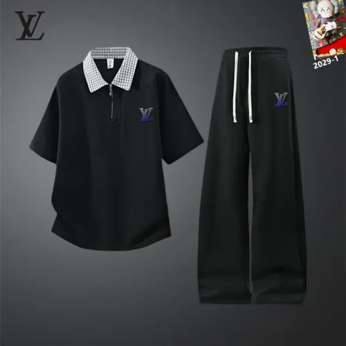 Louis Vuitton LV Tracksuits Short Sleeved For Men #1450929 $60.00 USD, Wholesale Replica Louis Vuitton LV Tracksuits