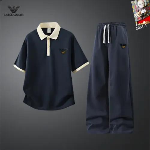 Armani Tracksuits Short Sleeved For Men #1450944