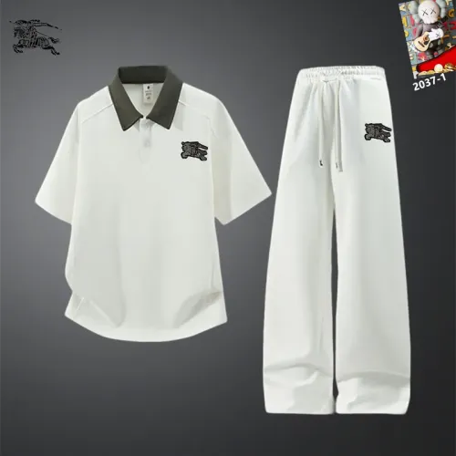 Burberry Tracksuits Short Sleeved For Men #1450957 $60.00 USD, Wholesale Replica Burberry Tracksuits