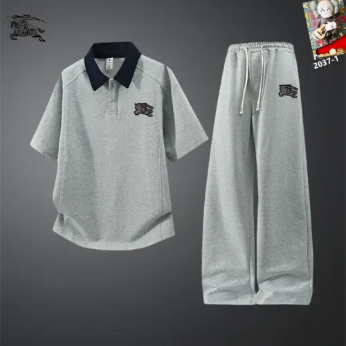 Burberry Tracksuits Short Sleeved For Men #1450958 $60.00 USD, Wholesale Replica Burberry Tracksuits
