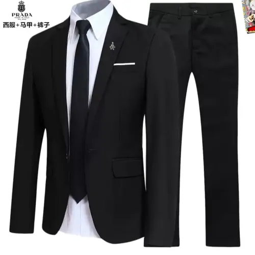 Prada Tracksuits Long Sleeved For Men #1451055 $92.00 USD, Wholesale Replica Prada Tracksuits