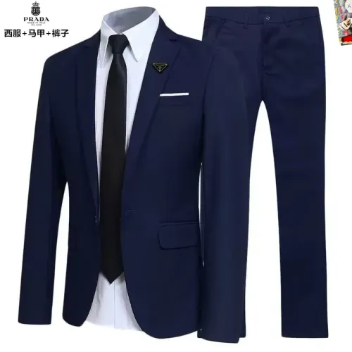 Prada Tracksuits Long Sleeved For Men #1451769 $92.00 USD, Wholesale Replica Prada Tracksuits