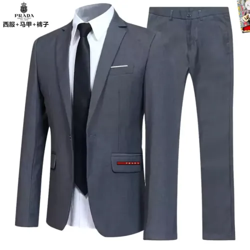 Prada Tracksuits Long Sleeved For Men #1451796 $92.00 USD, Wholesale Replica Prada Tracksuits
