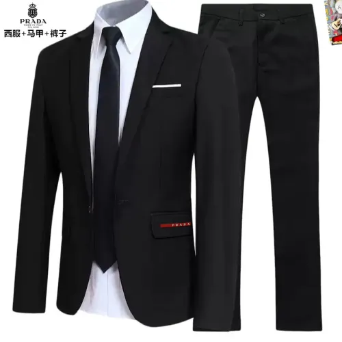 Prada Tracksuits Long Sleeved For Men #1451798 $92.00 USD, Wholesale Replica Prada Tracksuits