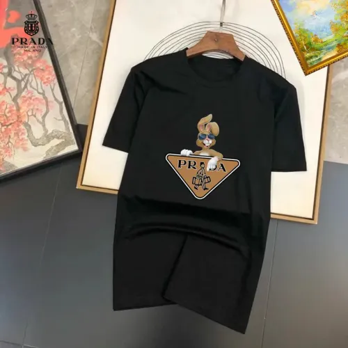 Prada T-Shirts Short Sleeved For Unisex #1451908 $25.00 USD, Wholesale Replica Prada T-Shirts