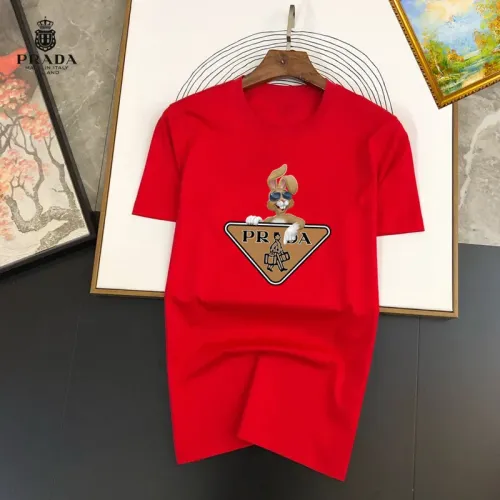 Prada T-Shirts Short Sleeved For Unisex #1451923 $25.00 USD, Wholesale Replica Prada T-Shirts
