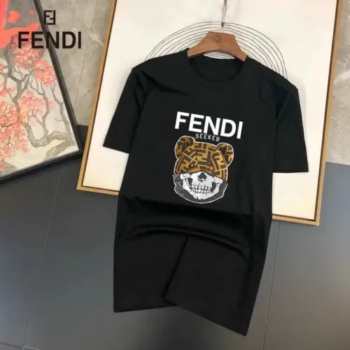 Fendi T-Shirts Short Sleeved For Unisex #1451946 $25.00 USD, Wholesale Replica Fendi T-Shirts