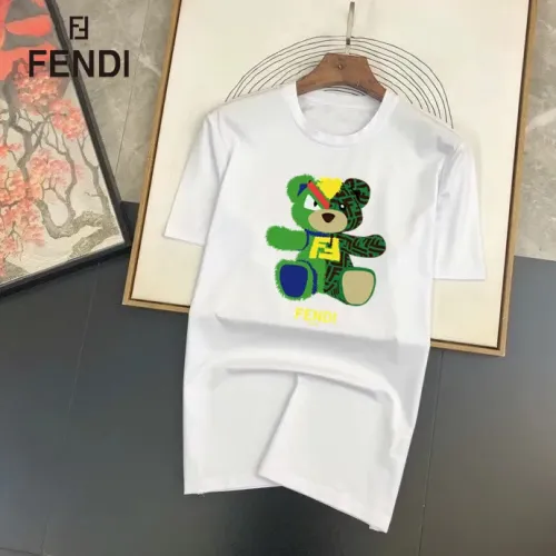Fendi T-Shirts Short Sleeved For Unisex #1452002 $25.00 USD, Wholesale Replica Fendi T-Shirts