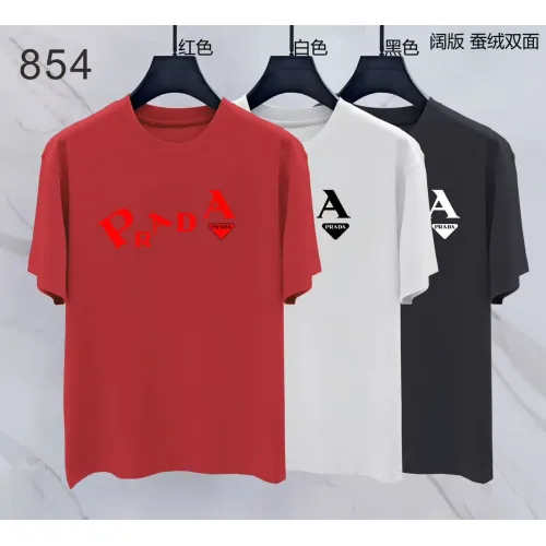 Replica Prada T-Shirts Short Sleeved For Men #1452210 $38.00 USD for Wholesale