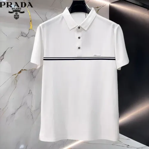 Prada T-Shirts Short Sleeved For Men #1452359 $48.00 USD, Wholesale Replica Prada T-Shirts