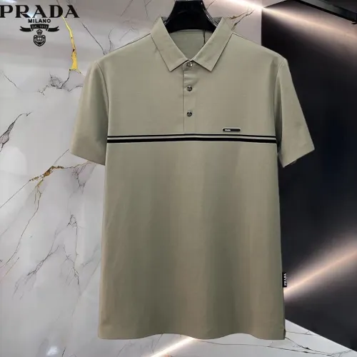 Prada T-Shirts Short Sleeved For Men #1452360 $48.00 USD, Wholesale Replica Prada T-Shirts