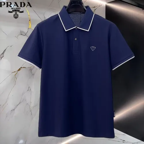 Prada T-Shirts Short Sleeved For Men #1452364 $48.00 USD, Wholesale Replica Prada T-Shirts