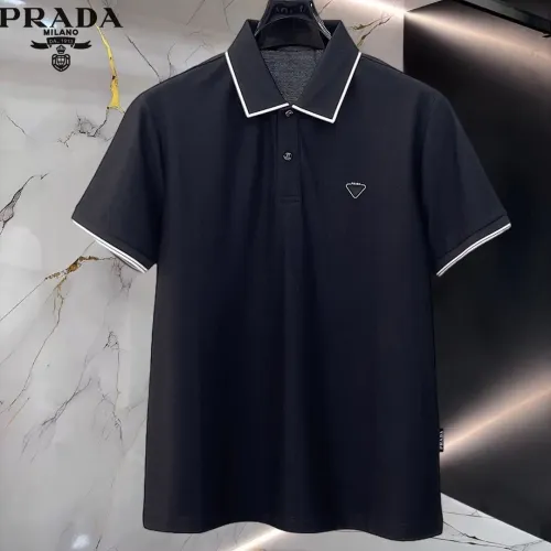 Prada T-Shirts Short Sleeved For Men #1452365 $48.00 USD, Wholesale Replica Prada T-Shirts