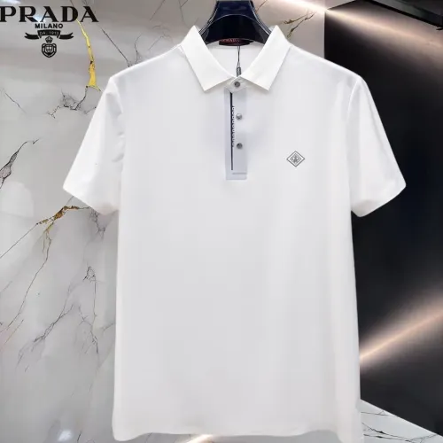 Prada T-Shirts Short Sleeved For Men #1452401 $48.00 USD, Wholesale Replica Prada T-Shirts