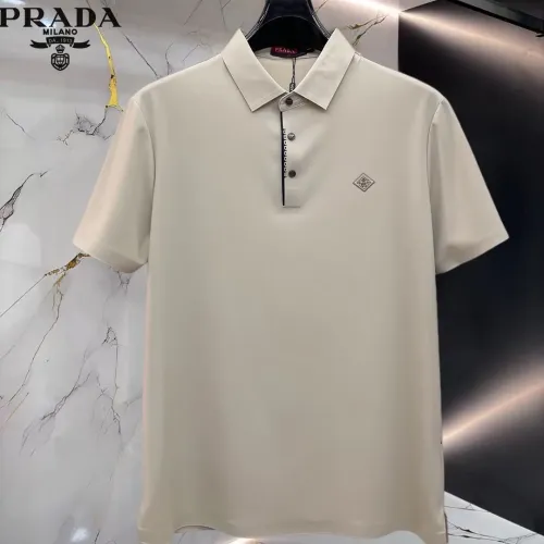 Prada T-Shirts Short Sleeved For Men #1452402 $48.00 USD, Wholesale Replica Prada T-Shirts