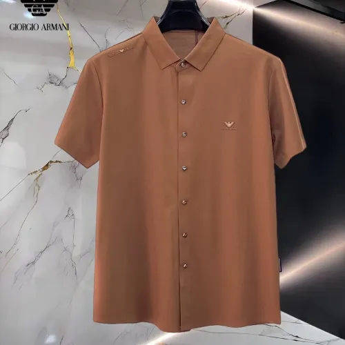 Armani Shirts Short Sleeved For Men #1452495