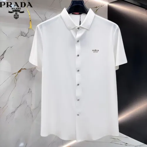 Prada Shirts Short Sleeved For Men #1452514 $52.00 USD, Wholesale Replica Prada Shirts