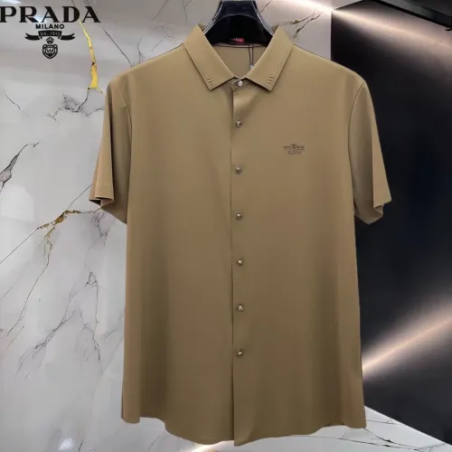 Prada Shirts Short Sleeved For Men #1452515 $52.00 USD, Wholesale Replica Prada Shirts