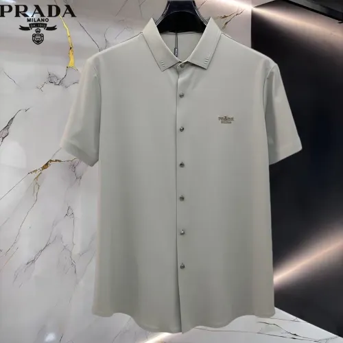 Prada Shirts Short Sleeved For Men #1452516 $52.00 USD, Wholesale Replica Prada Shirts