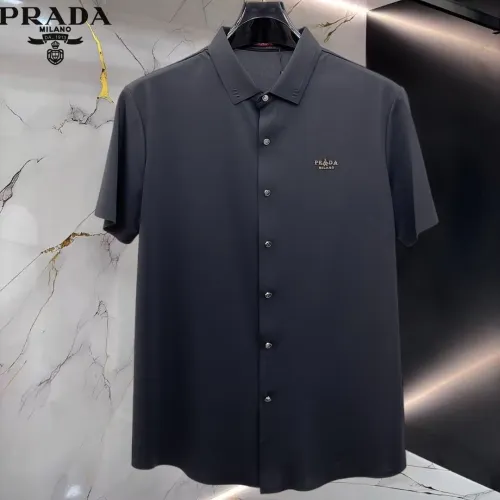 Prada Shirts Short Sleeved For Men #1452517 $52.00 USD, Wholesale Replica Prada Shirts